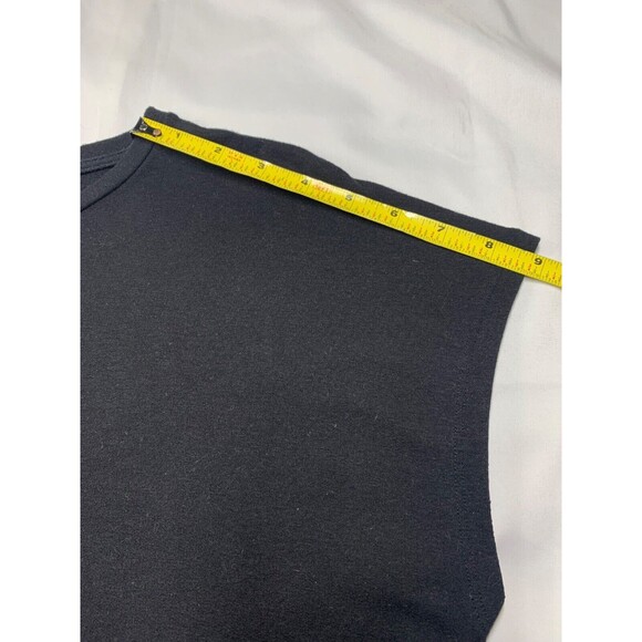 Eileen Fisher Short Sleeve Sweater Women's Size M Black Layering Old Money - Picture 5 of 7